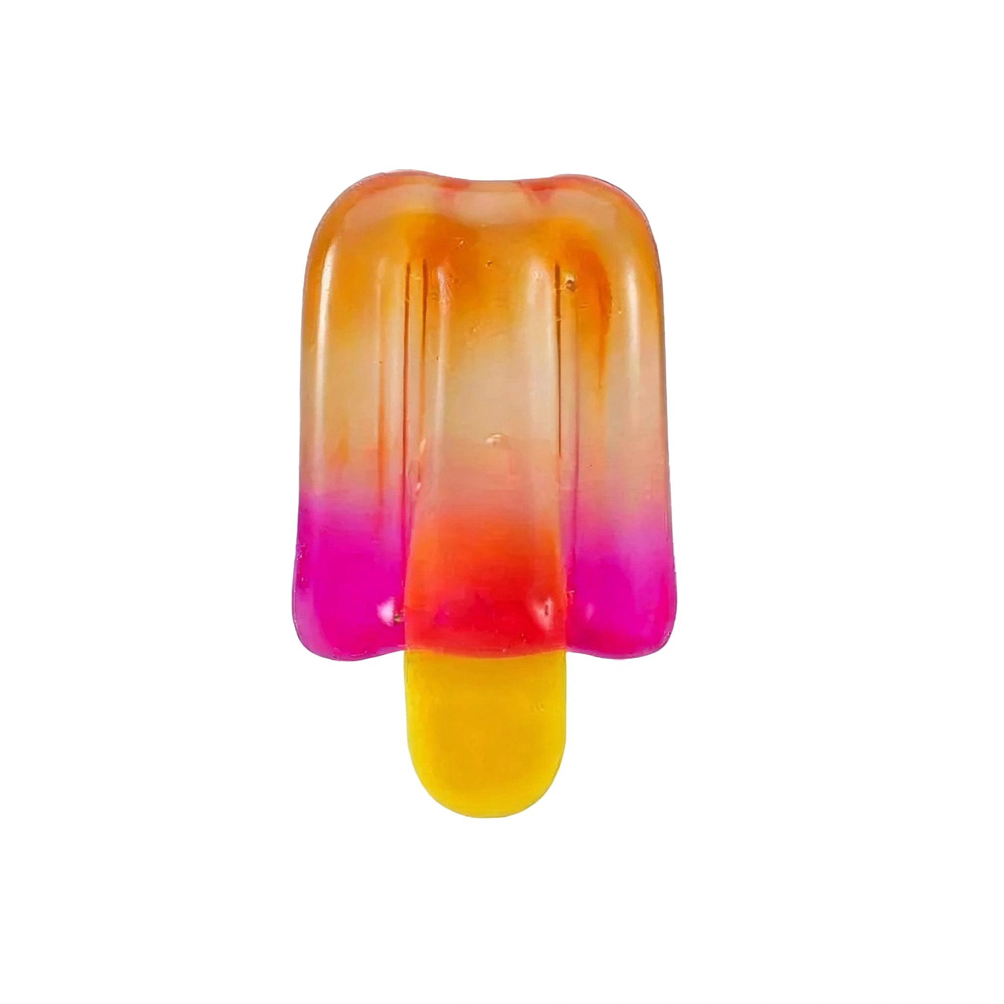 Juguete Squishy de Piruleta Relleno de Maltosa piruleta degradado naranja mostrada como exhibición individual del producto